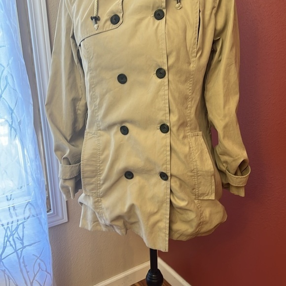 COMC Women Short Trench Pea Coat Jacket - Picture 3 of 8